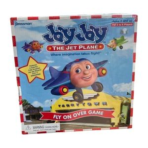 2002 PRESSMAN JAY JAY THE JET PLANE FLY ON OVER BOARD GAME COMPLETE RARE SEALED